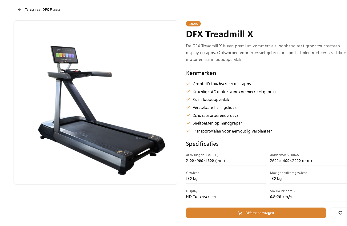 DFX Treadmill X - Afbeelding 1